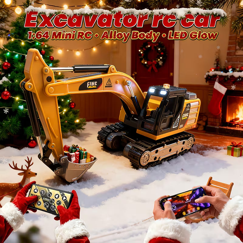 Alloy RC Excavator 1:64 Scale