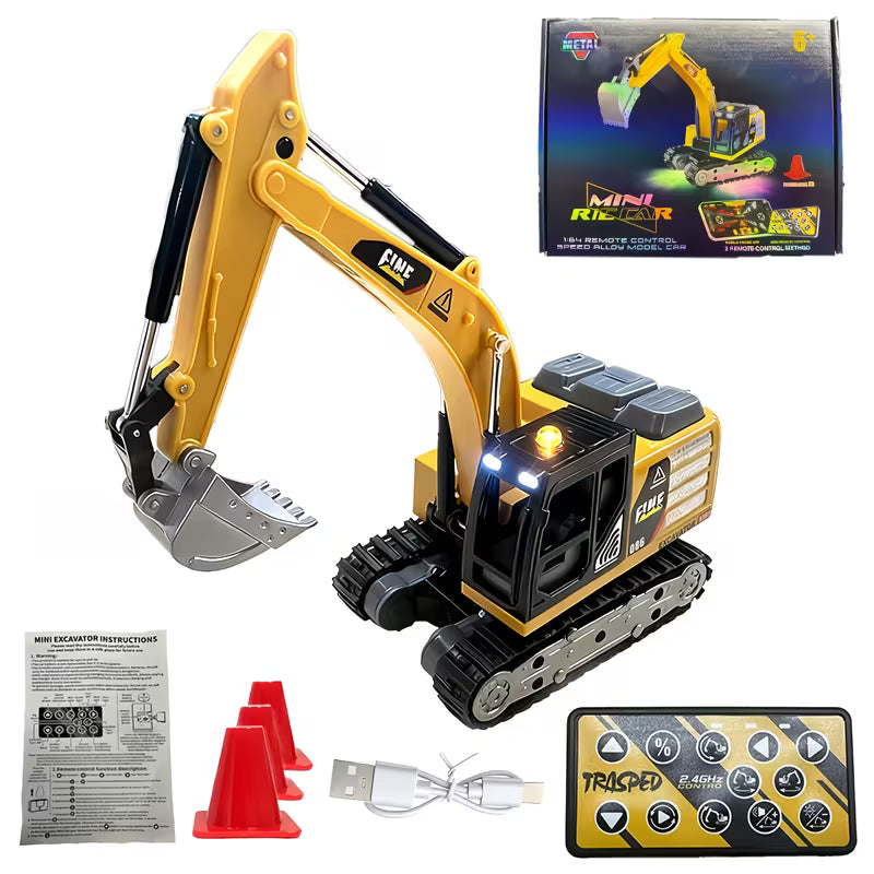 Alloy RC Excavator 1:64 Scale