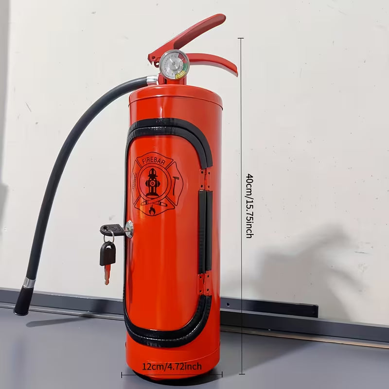 Fire Extinguisher Shape Metal Bottle Storage
