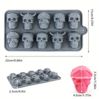 Skull Silicone Ice Cube Chocolate Mold