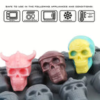 Skull Silicone Ice Cube Chocolate Mold