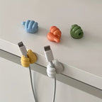 Thumb-Shaped Desktop Cable Management Clips 5 Pcs