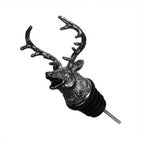 Zinc Deer Head Wine Pourer