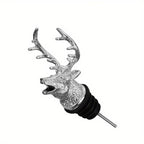 Zinc Deer Head Wine Pourer