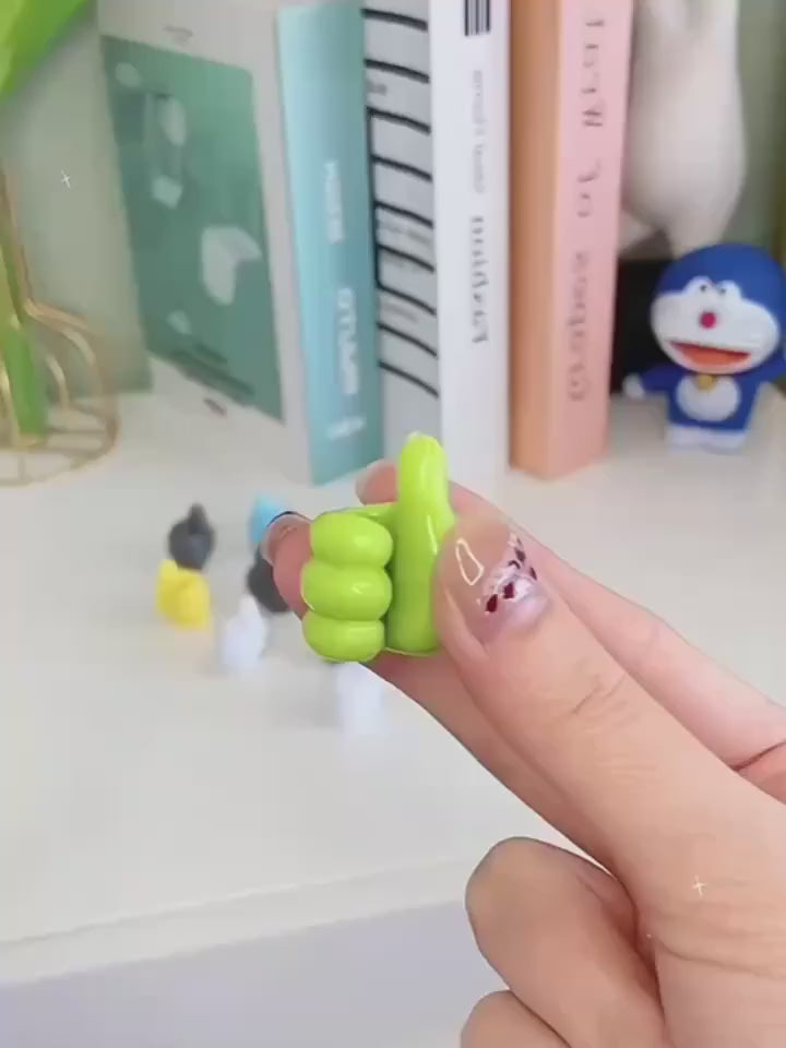 Thumb-Shaped Desktop Cable Management Clips 5 Pcs