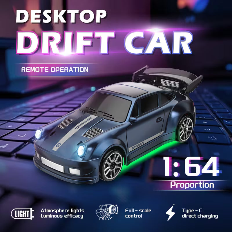 4WD Desktop Drift RC Car 1:64 Scale