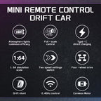 4WD Desktop Drift RC Car 1:64 Scale